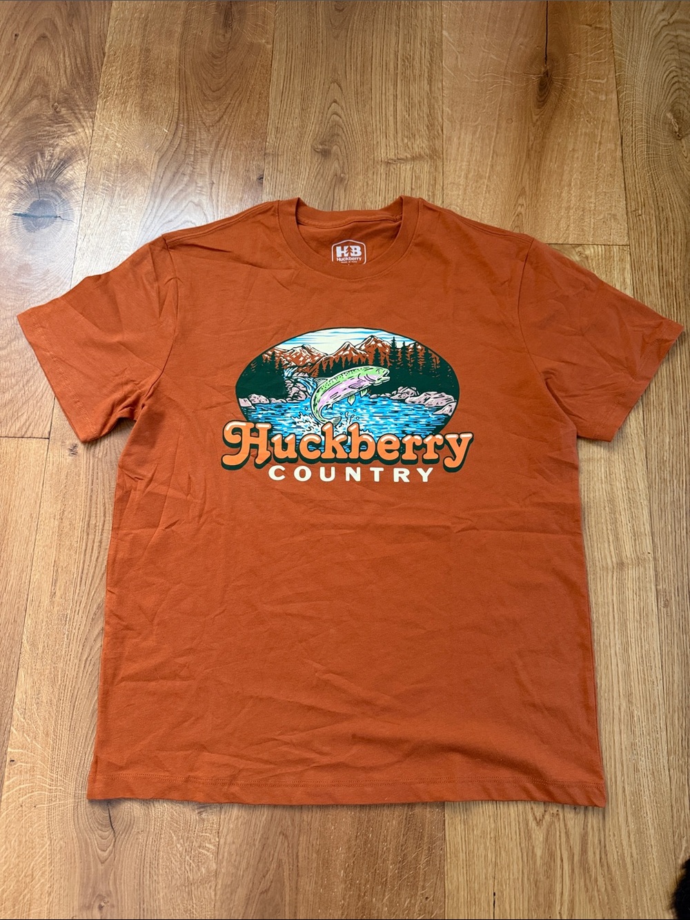 Huckberry Short-Sleeve Graphic Tee in Orange